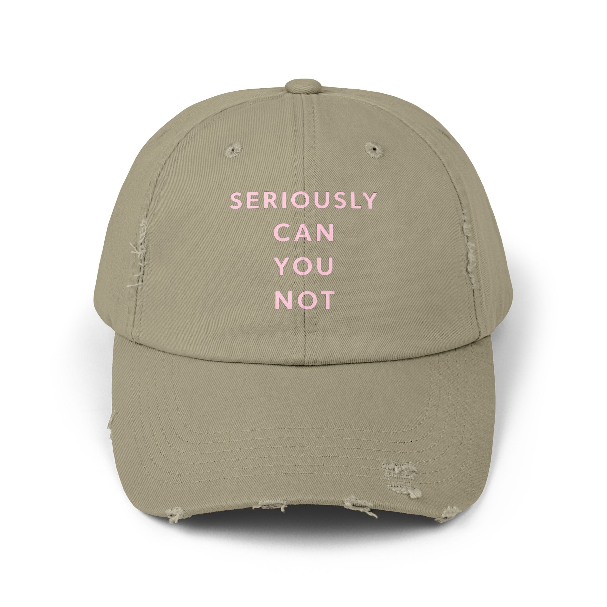 Seriously Can You Not Unisex Distressed Cap image 3