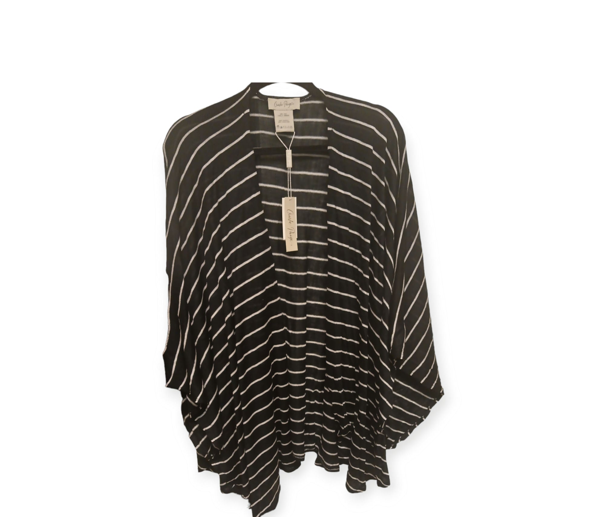 Knit Stripe Cape/Kimono image 0