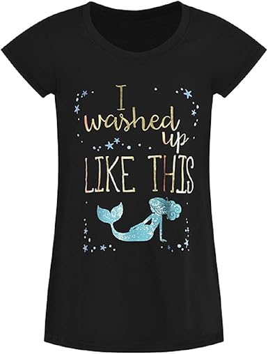 I Washed up Like This Sleep Shirt Black image 0