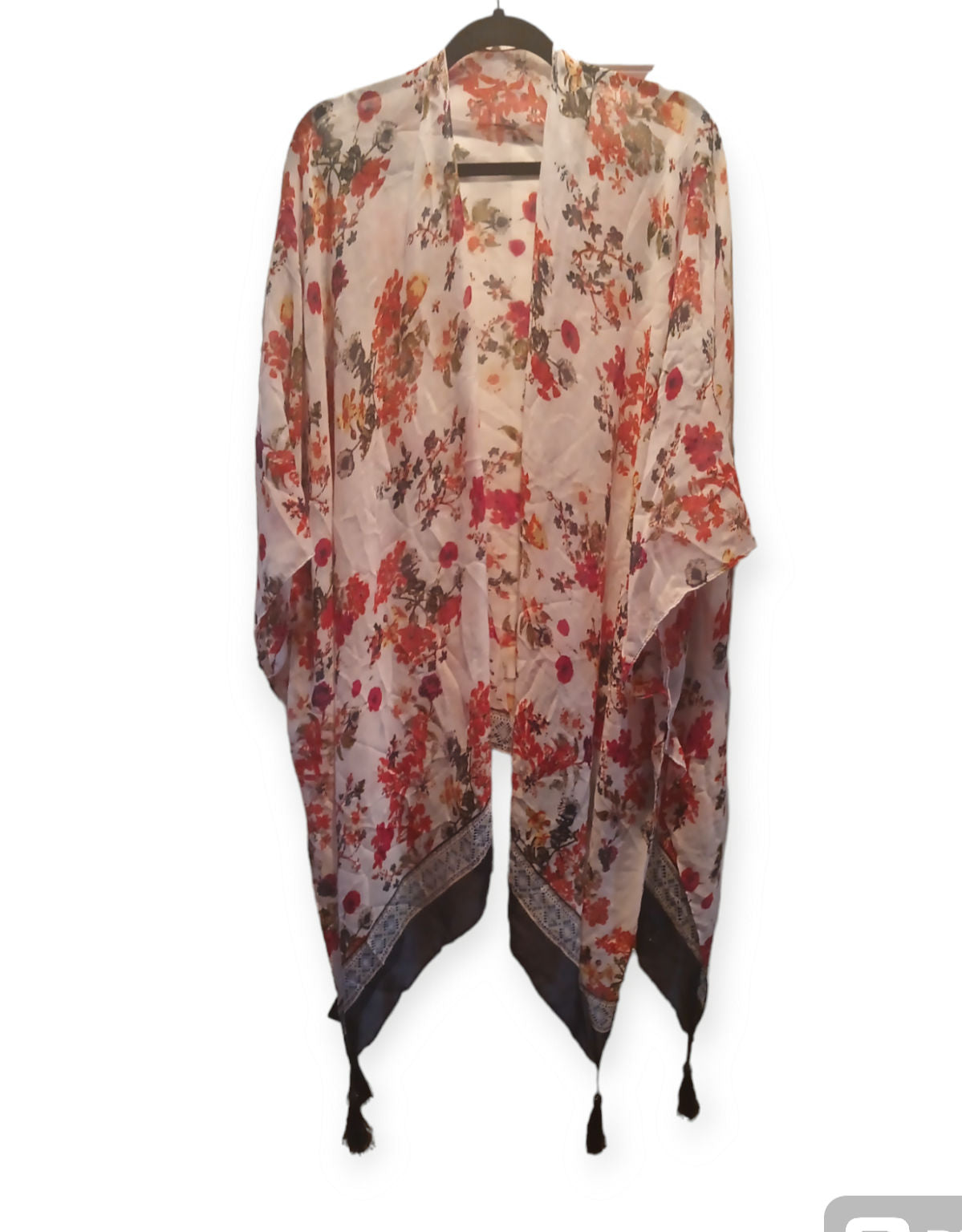 Pink/Navy Floral Ruana image 0