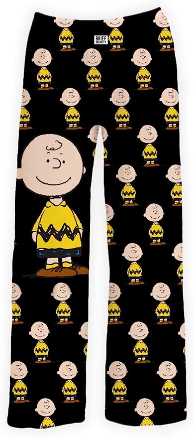 BRIEF INSANITY Charlie Brown Pajama Pants - Comfy, Loose-Fit, Ultra-Soft - Snoop image 0