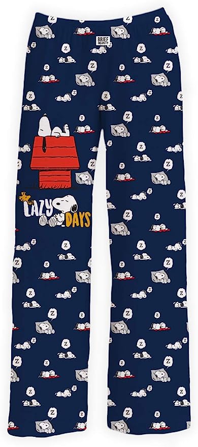 BRIEF INSANITY Snoopy Unisex Lounge Pajama Pants - Comfy, Loose-Fit, Ultra-Soft image 0