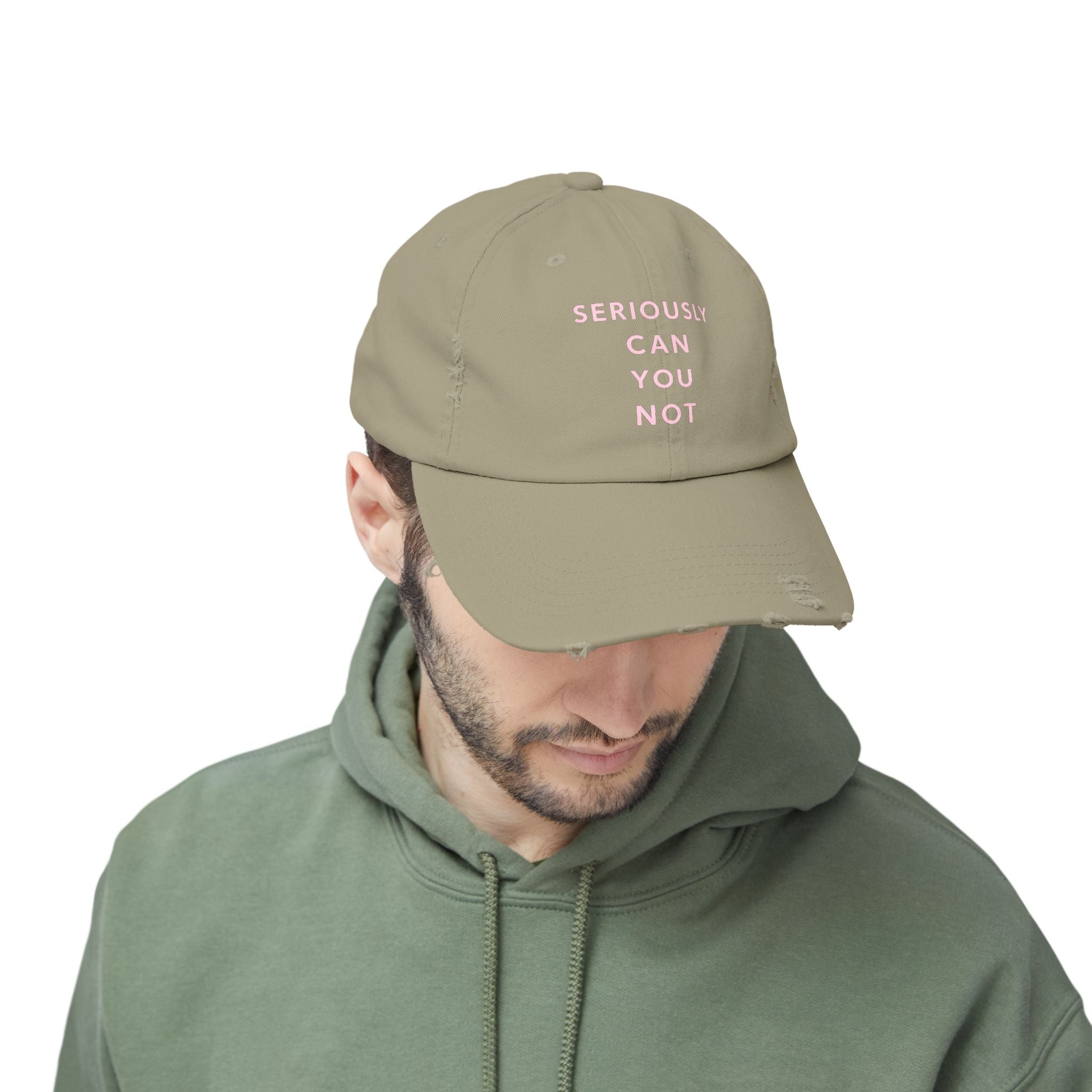 Seriously Can You Not Unisex Distressed Cap image 5